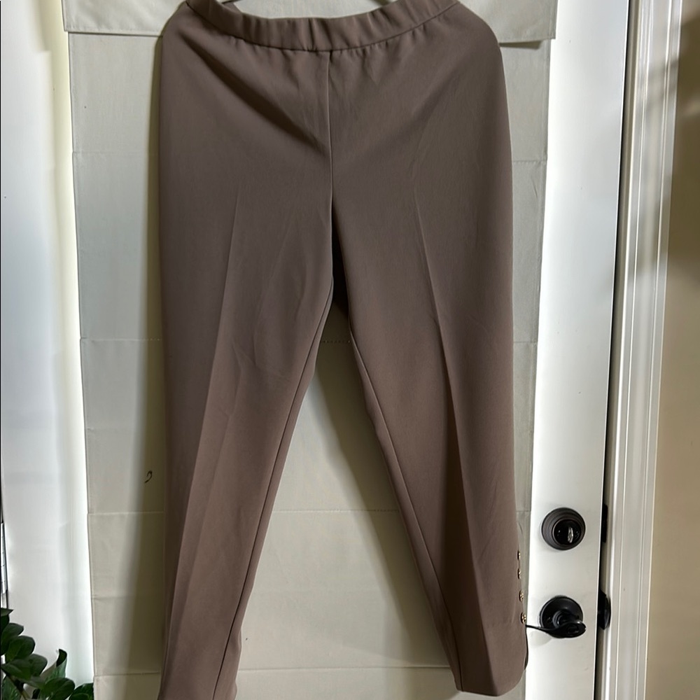 Stylish Tan Trousers by Dennis Basso